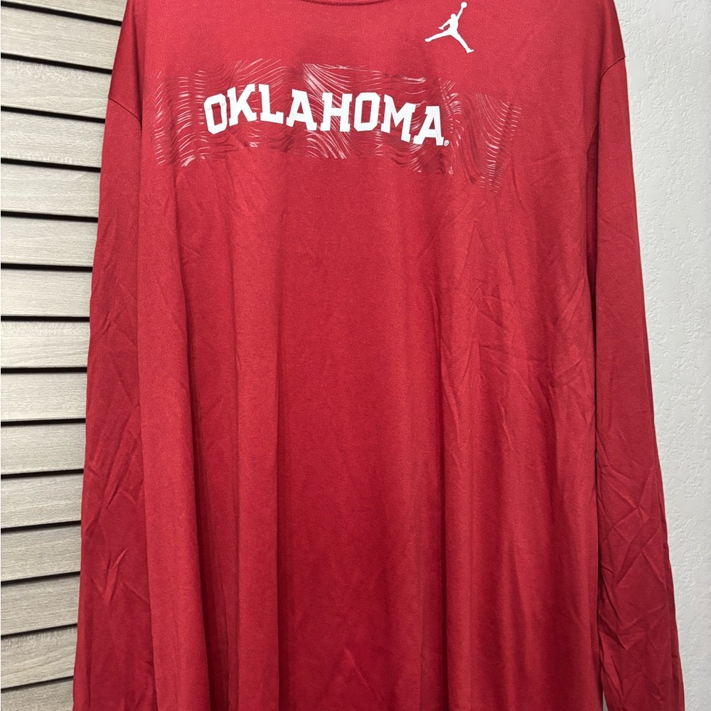 Jordan Oklahoma Men's Red Shirt